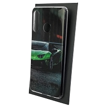 Чехол накладка Vinil для HUAWEI P30 Lite (MAR-LX1M), Nova 4E (MAR-ALOO), силикон, рисунок Lamborghini