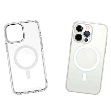 Чехол накладка с поддержкой Magsafe для APPLE iPhone 13 Pro (6.1"), силикон, цвет прозрачный Чехол накладка с поддержкой Magsafe для APPLE iPhone 13 Pro (6.1"), силикон, цвет прозрачный