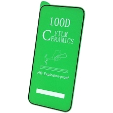 Защитное стекло 100D Ceramics для APPLE iPhone 12 Pro MAX (6.7"), цвет окантовки черный