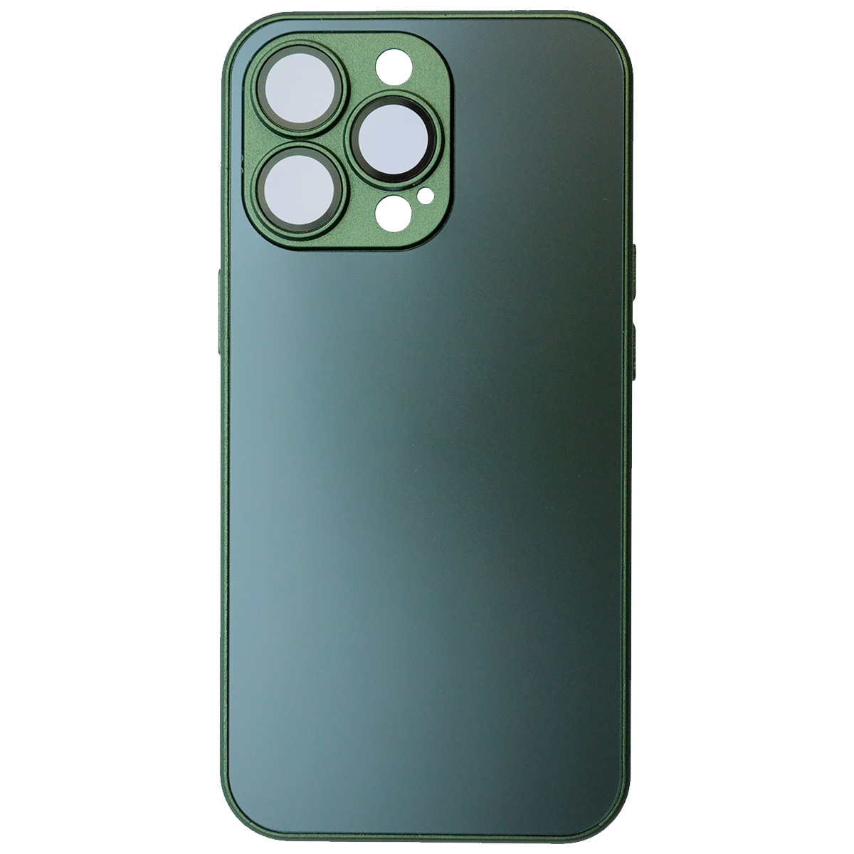 Чехол накладка AG Glass case для APPLE iPhone 13 Pro (6.1"), силикон, защита камеры, цвет хвойный