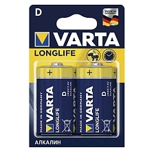 Батарейка VARTA LONGLIFE LR20 D, 1.5V, BL2