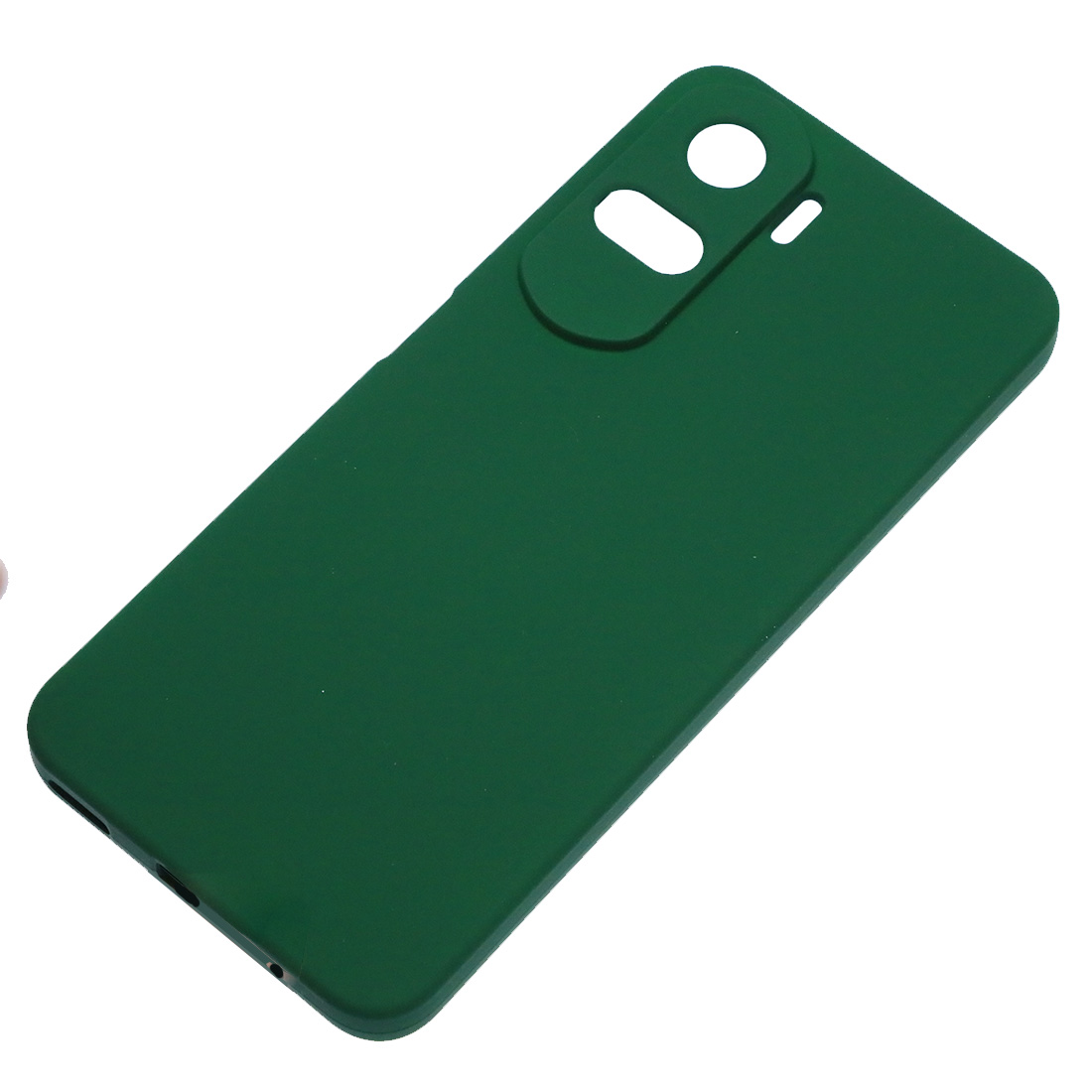 Чехол накладка Silicon Cover для Honor 90 Lite, защита камеры, силикон, бархат, цвет темно зеленый