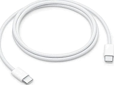 Кабель APPLE A2795 (MW493ZM/A) USB Type-C на Type-C, 60W, длина 1 метр MQKJ3, цвет белый