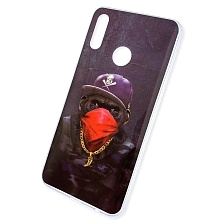 Чехол накладка Vinil для HUAWEI P Smart 2019, силикон, глянец, рисунок Горилла SWAG.