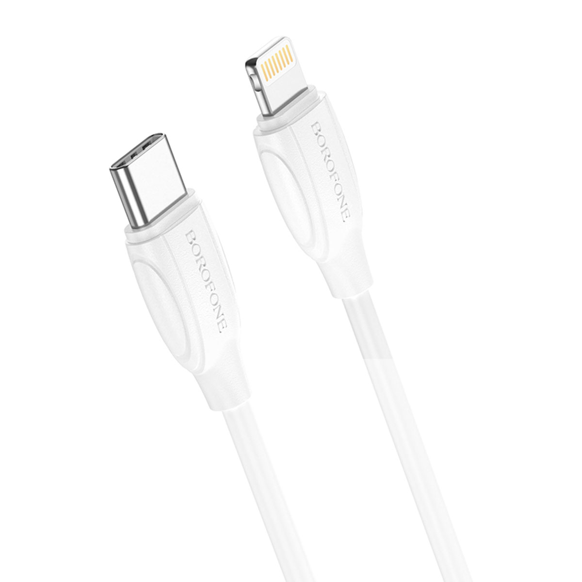 Кабель BOROFONE BX19 Double speed USB Type C на Lightning 8 pin, 20W, 3A, длина 1 метр, цвет белый