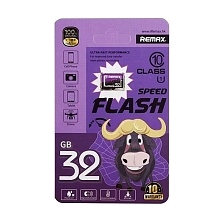 Карта памяти MicroSDHC 32GB REMAX SPEED FLASH Class 10 UHS-I, без адаптера