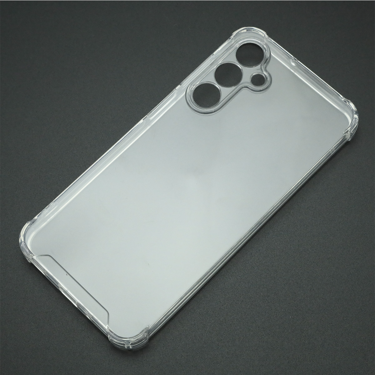 Чехол накладка для SAMSUNG Galaxy A16, защита камеры, усиленные края, силикон, прозрачный