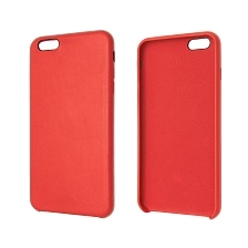 Чехол накладка Leather Case для APPLE iPhone 6 Plus, 6S Plus, экокожа, пластик, цвет красный.