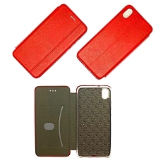 Чехол книжка VINTAGE LiNE для XIAOMI Redmi 7A, экокожа, визитница, цвет красный.