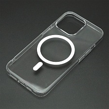 Чехол накладка KWI-NI с поддержкой MagSafe для APPLE iPhone 13 Pro, прозрачный
