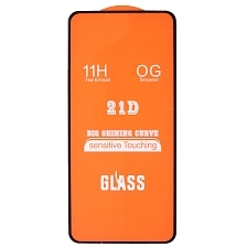 Защитное стекло 21D для XIAOMI Redmi Note 9, Redmi Note 9T, цвет окантовки черный