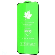 Защитное стекло 20D для APPLE iPhone 15 Plus (6.7"), цвет окантовки черный