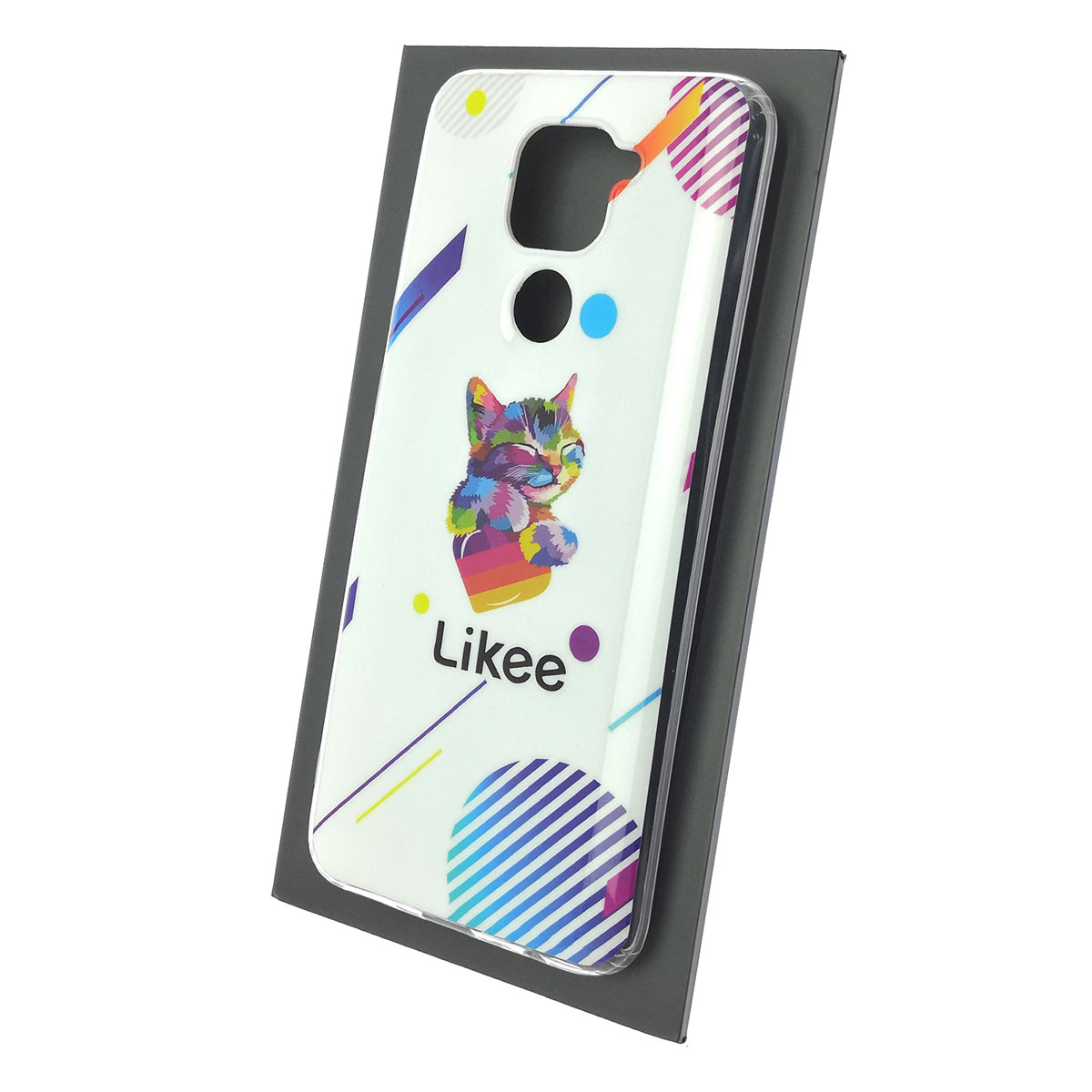 Чехол накладка Vinil для XIAOMI Redmi Note 9, силикон, рисунок Likee Cat.