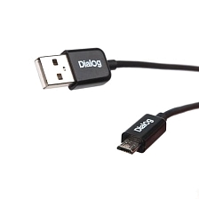 Кабель USB Am/microB 5P (0.80 м) "Dialog", рулетка (HC-A5608). Кабель USB Am/microB 5P (0.80 м) "Dialog", рулетка (HC-A5608).