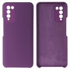 Чехол накладка Silicon Cover для HUAWEI Honor 10X Lite, силикон, бархат, цвет фиолетовый