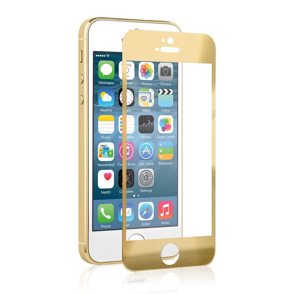 Переднее Стекло iPhone 5/5s/5c (gold).