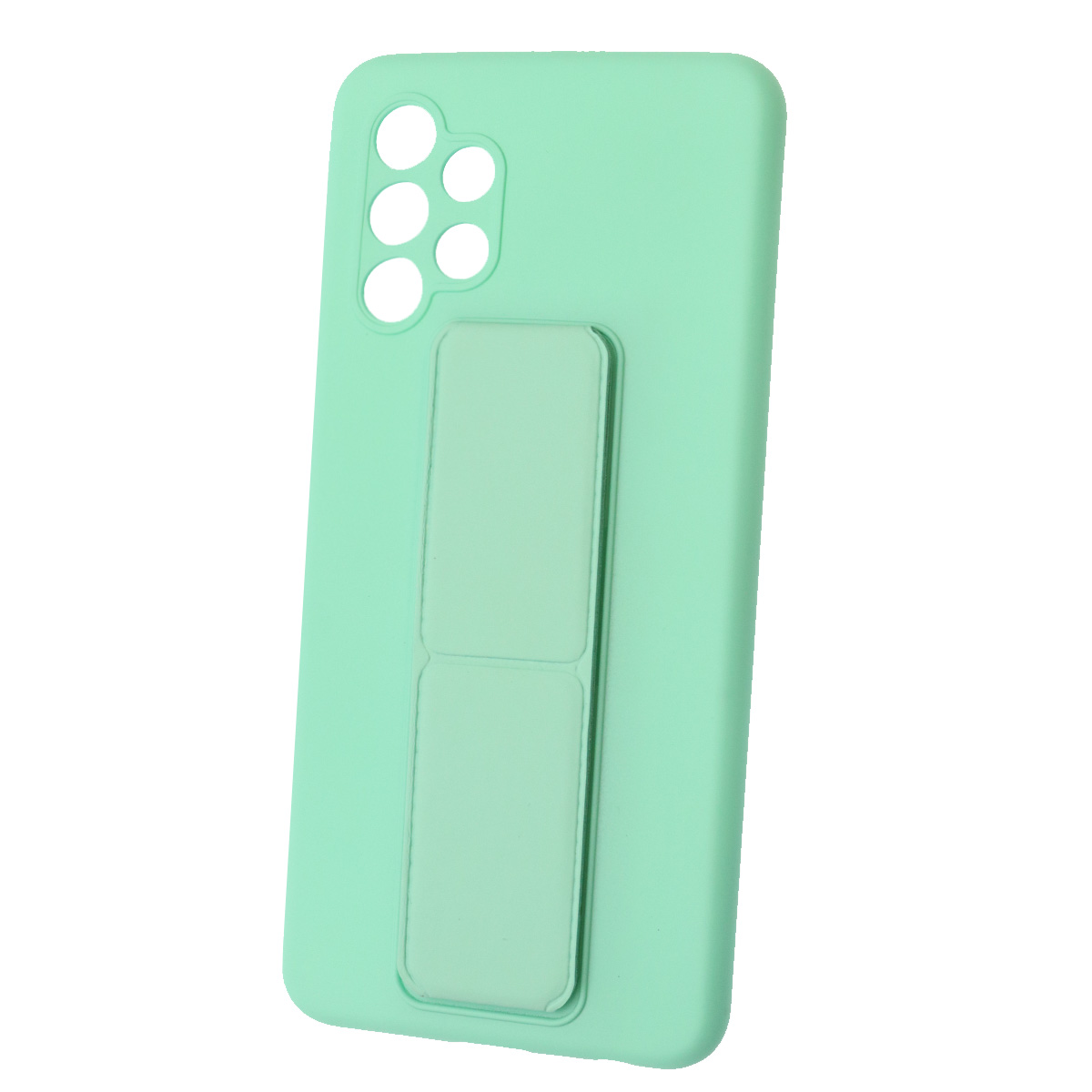 Чехол накладка L NANO для SAMSUNG Galaxy A32 (SM-A325), силикон, держатель, цвет бирюзовый