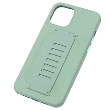 Чехол накладка LADDER NANO для APPLE iPhone 12 PRO MAX (6.7), силикон, держатель, цвет сизый