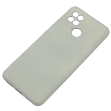 Чехол накладка Silicon Cover для XIAOMI Redmi 10C, XIAOMI POCO C40, защита камеры, силикон, бархат, цвет серый
