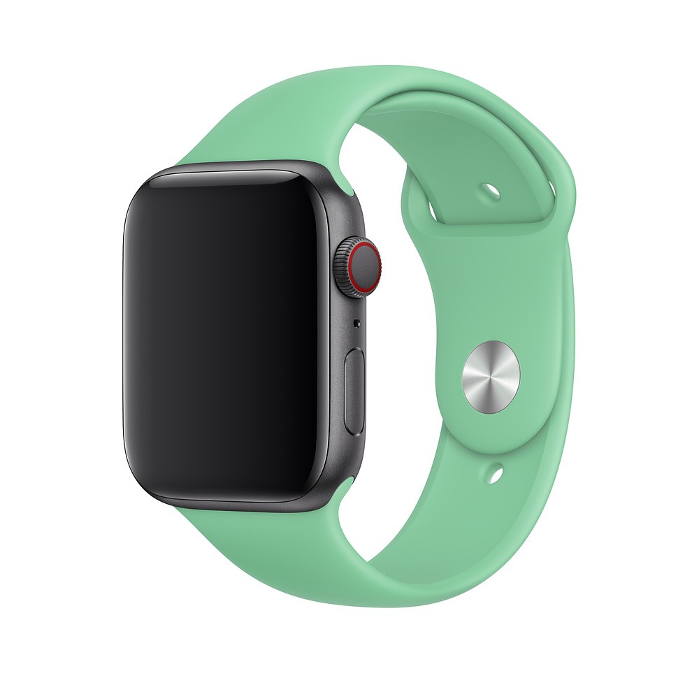 Ремешок для Apple Watch спортивный "Sport", размер 38-40 mm, цвет мятный.