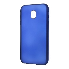 Чехол накладка для SAMSUNG Galaxy J3 2017 (SM-J330), силикон, матовый, цвет синий.