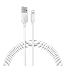 Кабель BOROFONE BX14 LinkJet APPLE Lightning 8 pin, 2.4А, длина 1 метр, силикон, цвет белый