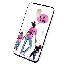 Чехол накладка для XIAOMI Redmi 8A, силикон, рисунок Mom life is the best life.