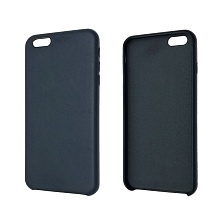 Чехол накладка Leather Case для APPLE iPhone 6 Plus, 6S Plus, экокожа, пластик, цвет синий.