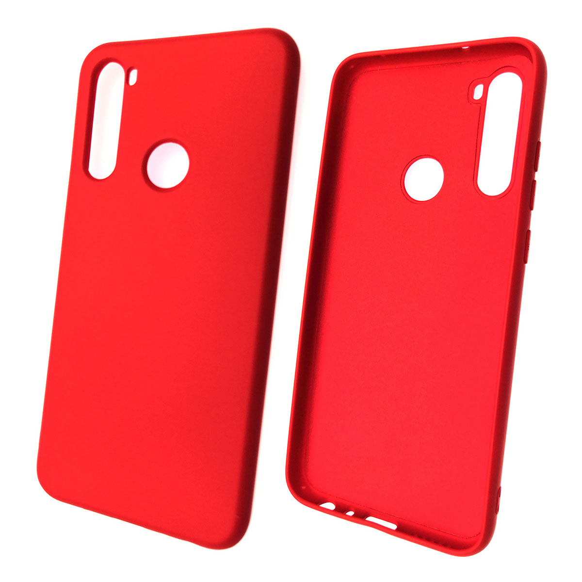 Чехол накладка для XIAOMI Redmi Note 8T, силикон, цвет красный.