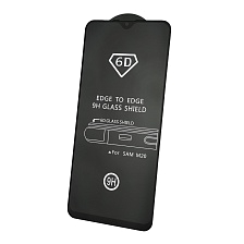 Защитное стекло 6D G-Rhino для SAMSUNG Galaxy M20 (SM-M205), цвет окантовки черный.