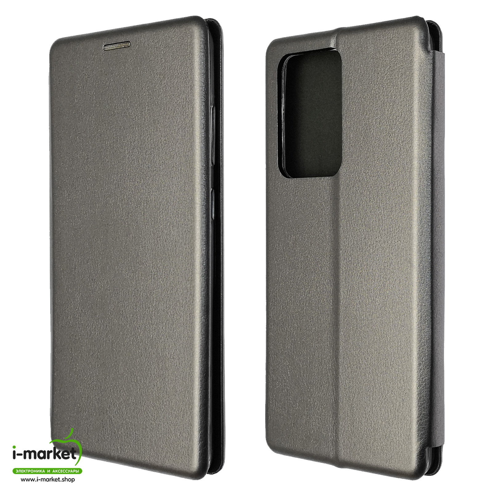 Чехол книжка STYLISH для SAMSUNG Galaxy S20 Ultra (SM-G988), экокожа, визитница, цвет серый