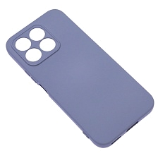 Чехол накладка NANO для Honor X8b, Honor X8c, защита камеры, силикон, бархат, цвет космически серый