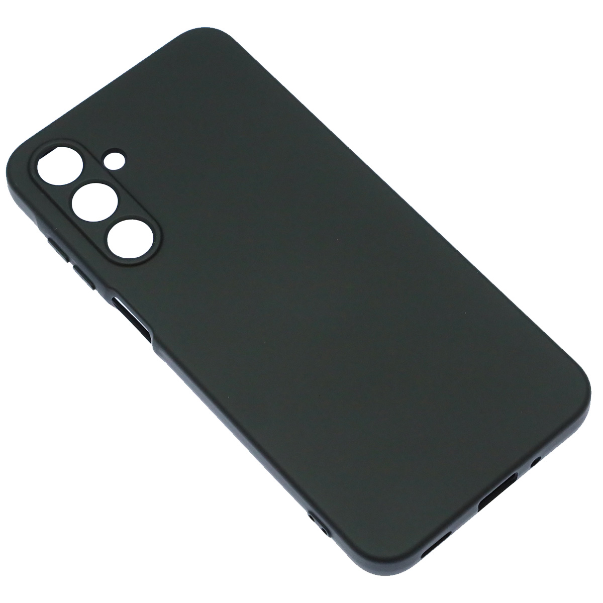 Чехол накладка NANO для SAMSUNG Galaxy A16 4G, защита камеры, силикон, бархат, цвет черный