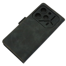Чехол книжка NICE для TECNO Pova 6, TECNO Pova 6 Pro 5G, защита камеры, экокожа, визитница, цвет черный