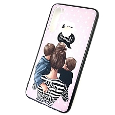 Чехол накладка для XIAOMI Redmi Note 8, силикон, рисунок super MAMA Mom of boys.