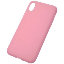 Чехол накладка SOFT TOUCH для APPLE iPhone XR, силикон, матовый, цвет розовый