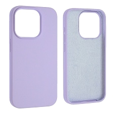 Чехол накладка Silicon Case для APPLE iPhone 15 Pro (6.1"), силикон, бархат, цвет сиреневый Чехол накладка Silicon Case для APPLE iPhone 15 Pro (6.1"), силикон, бархат, цвет сиреневый
