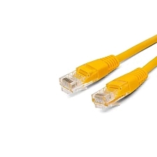 Патч-корд Filum FL-U5-C-0.5M-Y U/UTP Cat 5e 26AWG (7x0.16 мм), длина 0.5 метра, чистая медь, PVC, цвет желтый