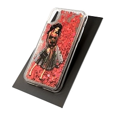 Чехол накладка TransFusion для APPLE iPhone X, XS, силикон, переливашка, рисунок DG.