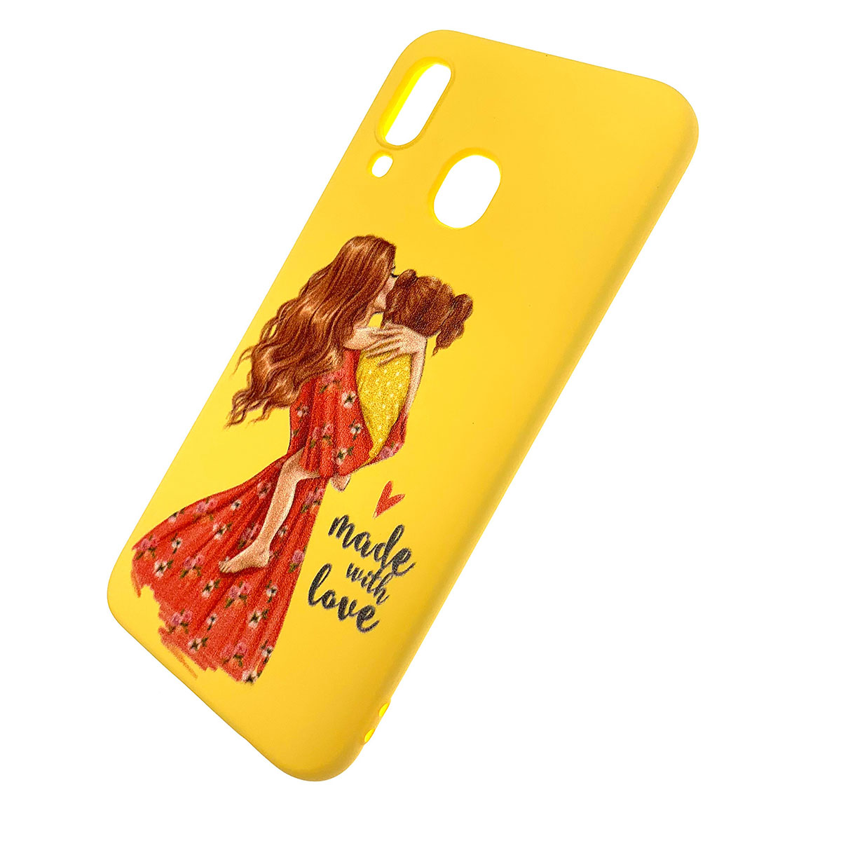 Чехол накладка для SAMSUNG Galaxy A40 (SM-A405), силикон, рисунок made with love. Чехол накладка для SAMSUNG Galaxy A40 (SM-A405), силикон, рисунок made with love.