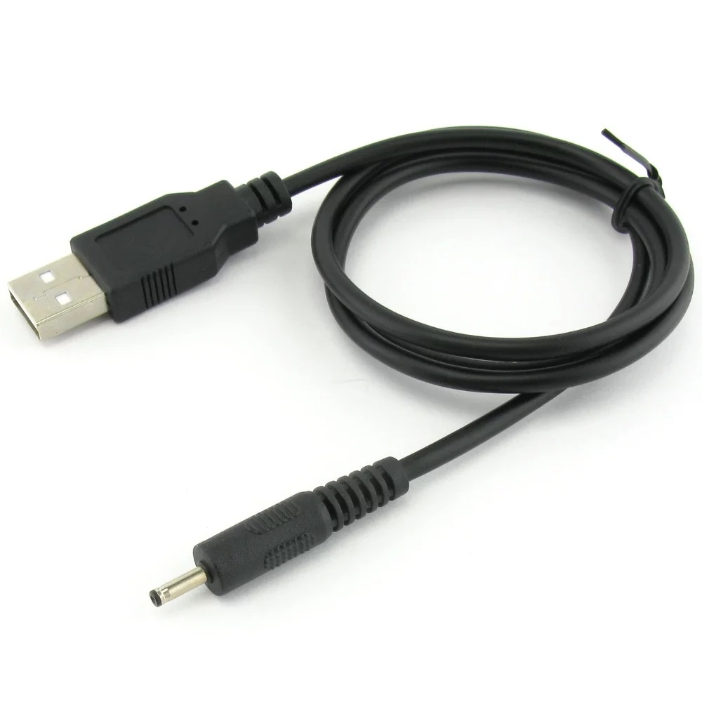 Кабель USB 2.0 Pro Cablexpert CC-USB-AMP25-0.7M, AM/DC 2,5 мм 5V 2A (для планшетов Android), 0.7м, экран, черный.