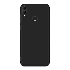 Чехол накладка для HUAWEI Honor 8C (BKK-L21), силикон, матовый, цвет черный