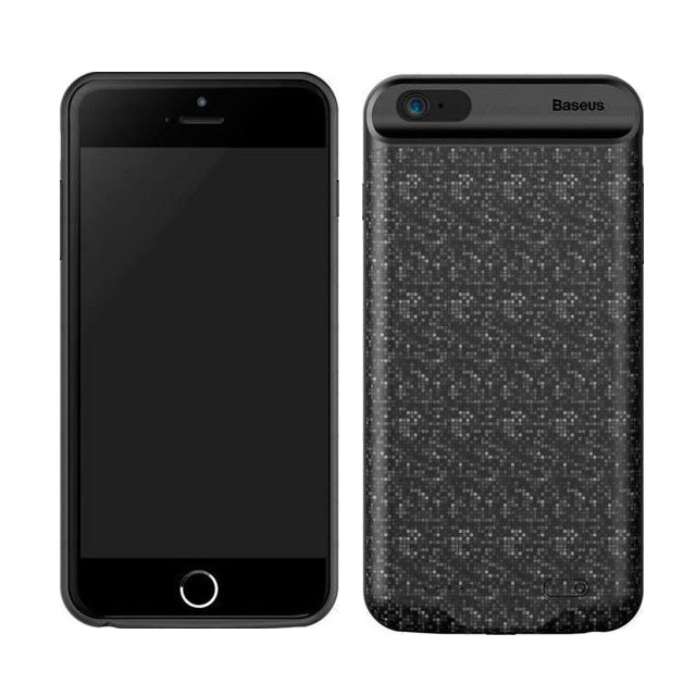 Чехол аккумулятор, Power Bank BASEUS для APPLE iPhone 7, 8 plus, 7300 mAh, цвет черный (уценка)