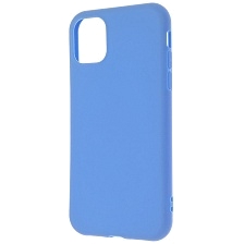 Чехол накладка для APPLE iPhone 11, силикон, матовый, цвет васильковый