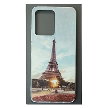 Чехол накладка для XIAOMI Redmi Note 12 4G, силикон, глянцевый, рисунок Эйфелева башня