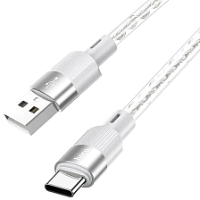 Кабель HOCO X99 USB Type С, 3 A, длина 1 метр, цвет серый
