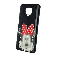 Чехол накладка для XIAOMI Redmi Note 9 Pro, Redmi Note 9S, силикон, рисунок Мышка с бантом