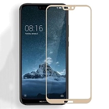 Защитное стекло 5D для HUAWEI P20 Lite, Nova 3E, цвет окантовки золотистый Защитное стекло 5D для HUAWEI P20 Lite, Nova 3E, цвет окантовки золотистый