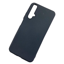 Чехол накладка для HUAWEI HONOR 20 YAL-L21, силикон, цвет чёрный.