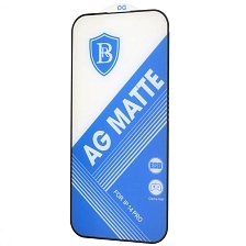 Защитное стекло AG Matte Finish для APPLE iPhone iPhone 14 Pro, матовое, цвет окантовки черный
